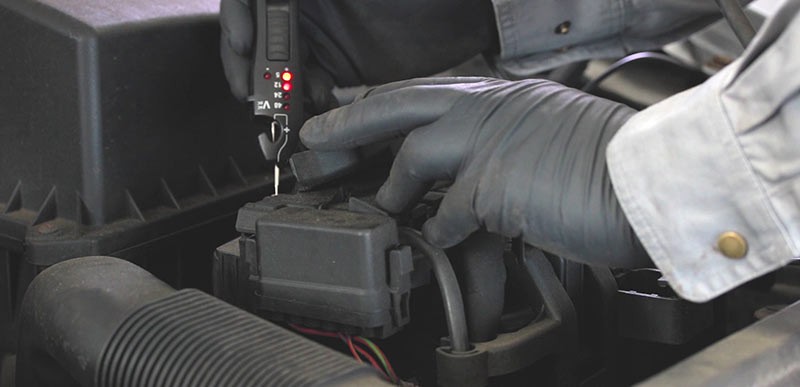 Bobina di accensione test